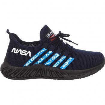 Nasa Zapatillas Deportivas estilo alto de cordones CSK2050 mujer, color azul, para deporte, diseño moderno y cómodo