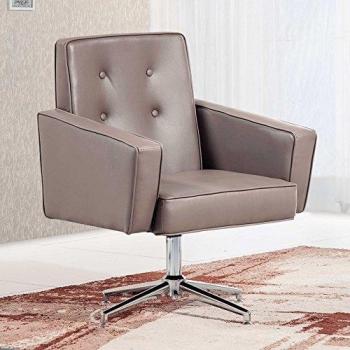 Sedutahome Butaca de Espera giratoria y tapizada Modelo Vintage Color marrón