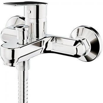 GALINDO Albos 7121000 Grifo monomando bañera Baño-ducha con accesorios de ducha, Cromo