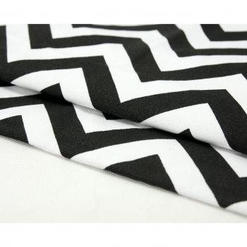 Funda de almohada Weimay, ondulada de algodón estampado, para decoración en el hogar decoración, 50 cm x 50 cm, algodón, Negro
, 50 x 50 cm