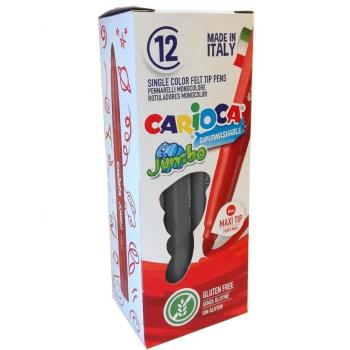 Rotulador Carioca Jumbo Punta Maxi Gris Claro - Caja de 12