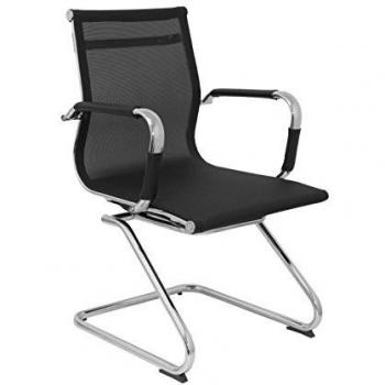 5 star Chinchilla Patín Sillón Venecia, Color Negro, 75x55x95 cm