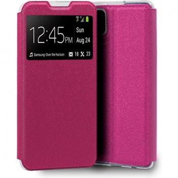 Funda Flip Cover Liso Rosa para Samsung Galaxy A12