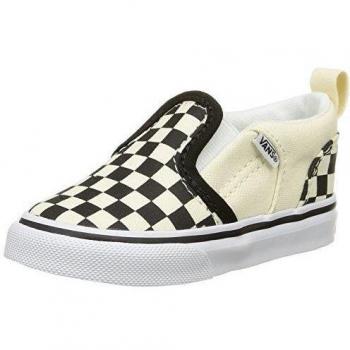 Vans - Asher V, Mocasines para Bebés que ya se tienen de pie Bebé-Niños, Blanco