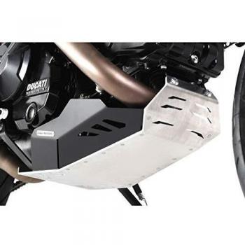 SW-Motech - Protector para motor, color negro y plateado