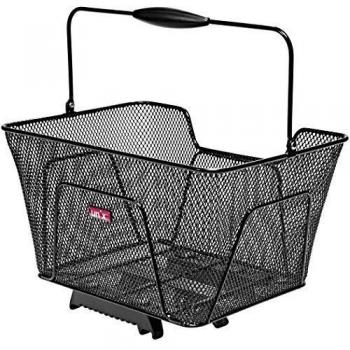 Unix Reano Topklip Cesta para Bicicleta, Negro, 41x30x21cm