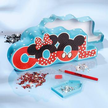 Caja de Tesoros Mickey y Amigos con Pintura Diamante - Azul 18x4x28 Cms