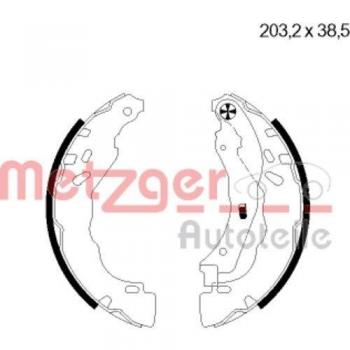 Juego de zapatas de freno METZGER MG 124