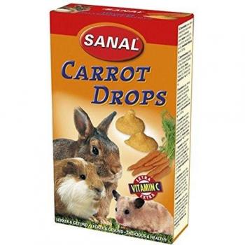 Sanal Rodent Treats - Gotas de Zanahoria, 45 g