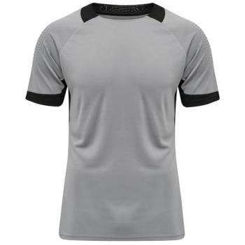 Hummel hmlLEAD Men's Short Sleeve Training Jersey - Gray - XL