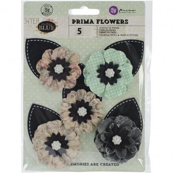 I voti di fiori di carta qualcosa di blu 3 W/foglia 5/Pkg
