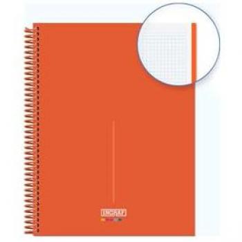 CUADERNO MEDITERRANEO A4 CUADRICULA 5X5 80 HOJAS DE 90 GRS. TAPA DURA MICROPERFORADO INGRAF - CUADERNO CON COLORES DE CIUD