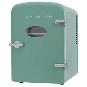 Mini Nevera Flamingueo 4L 12V/220V - Frigorífico Portátil con Función Frío y Calor para Cosméticos y Skincare