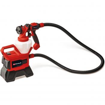 Pistola de pintura a batería Einhell TE-SY 18/90 Li-Solo, sistema de pulverización inalámbrico con caudal máximo de 1000 ml/min