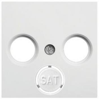 Tapa para toma TV-SAT Hager Lumina Intense WL6320 Blanco Polar
