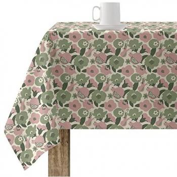 Mantel Resinado Antimanchas MasterChef Modelo 0400-98, Tejido 100% Algodón, Mantel NO Hule Tacto Algodón Muy Suave, Mantel Impermeable Repelente Lí