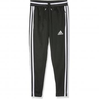adidas Niños de ropa Entrenamiento pantalones, todo el año, infantil, color Negro - blanco/negro, tamaño 12 años