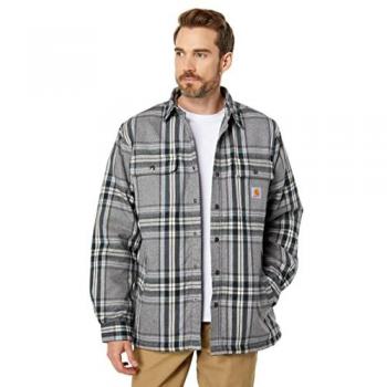 Camisa de Manga Larga Carhartt Flannel Sherpa Lined - Gris, XL