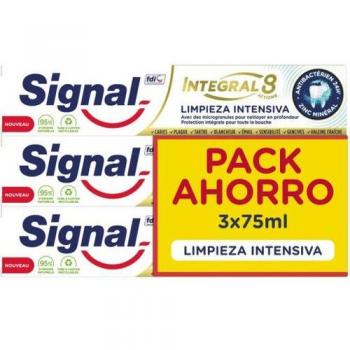 Signal Pasta de Dientes Integral 8 Limpieza Intensiva 75ml - Pack de 3