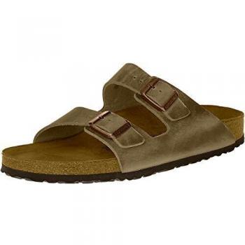 Birkenstock Arizona Waxy Leather Men's Sandals - Tobacco Brown
