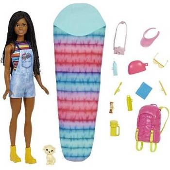 Barbie It Takes Two “Brooklyn” Camping Doll with Puppy & 10+ Accessories, 3 to 7 Years