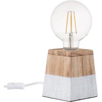 Lámpara de Mesa Lakara de Madera con Tecnología LED E27