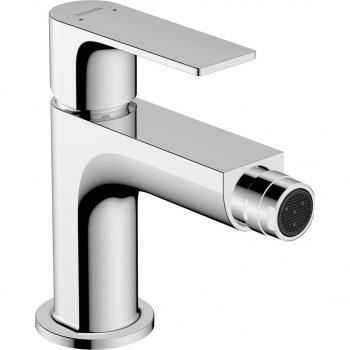 Grifo monomando para bidé con desagüe automático de latón cromado Rebris E Hansgrohe