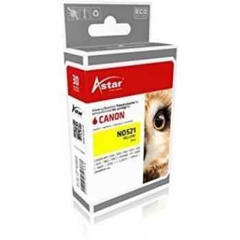 Cartucho de Tinta Astar Amarillo Compatible para Canon PIXMA iP4700 (Sustituye a CLI521Y y 2936B001)
