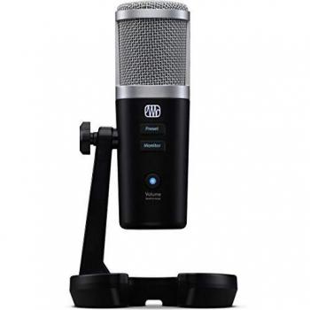 PreSonus Revelator USB Condenser Microphone with software bundle for podcasting, recording, streaming, with built-in voice effects and loopback mixer for gaming, interviews over Skype, Discord, Zoom