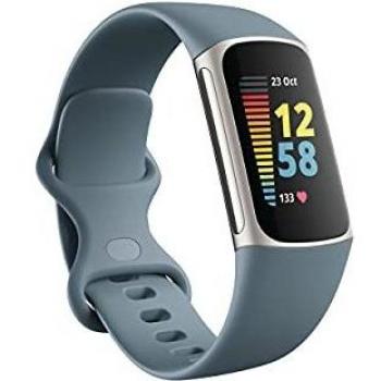 Fitbit Charge 5 Pulsera de actividad con 6 meses de servicio Premium incluidos, hasta 7 días de batería y función, Nivel de recuperación diario