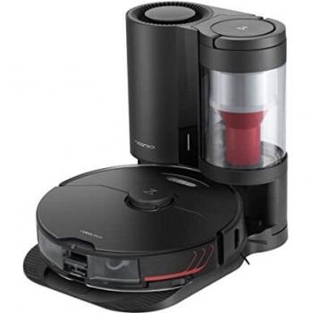 Roborock S7MaxV Plus Aspiradora Robot Succión HyperForce, Doble cámara LiDAR, Autonomía 180min, Potencia succión 5100Pa con estación de aspiración, Negro