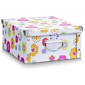 Zeller 17853 Caja de almacenaje de cartón Multicolor