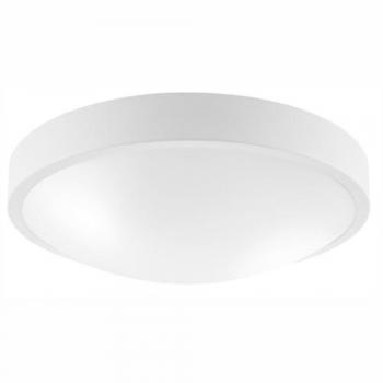 Lámpara de Techo Jonas - Metal y Vidrio Blanco, 8x36x36 cm