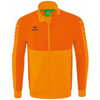 Erima Sudadera con Cremallera Six Wings Worker para Niños, color naranja nuevo, talla 164