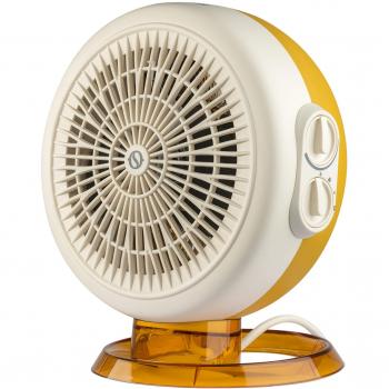 Termoventilador Eléctrico Ionizador Olimpia Splendid Caldo Circle 22 H - 2200W, Protección IP21, Color Naranja/Blanco