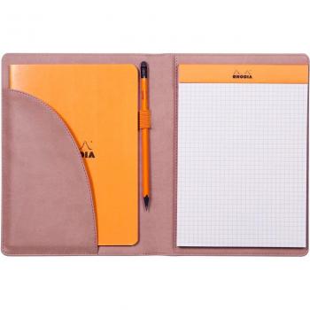 Porta blocs Rhodiarama Nº16 Rosa palo - Cuaderno de notas con tapa dura y papel de alta calidad