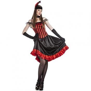 DISFRAZ CAN CAN ROJO TALLA S-