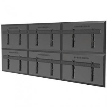 Soporte Videowall Kimex para 6 Pantallas TV Push Pull 49-55 VESA 600x400 Máx. 45Kg