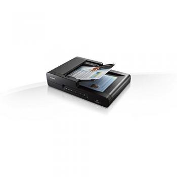 Escáner Canon imageFORMULA DR-F120 A4 con resolución de 600 x 600 DPI, superficie plana y alimentador automático de documentos (ADF) en color negro