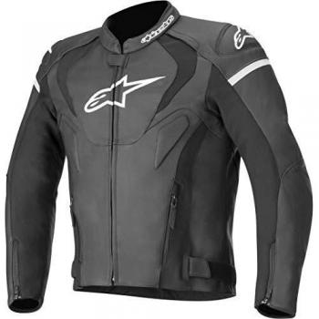 Alpinestars Chaqueta moto Jaws V3 Leather Jacket Black, Negro, 54