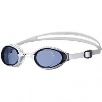 Gafas de natación Arena Air Soft blancas con lentes ahumadas gris