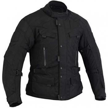 Bikers Gear Australia The Infinity Chaqueta de moto,tejido Cordura con protecciones, talla 2XL, negro