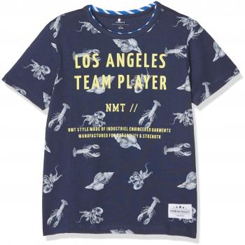 NAME IT Nitifarli Ss Top Nmt, Camiseta para Niños, Azul