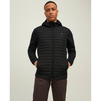 Chaqueta técnica Jack & Jones Multi negra guateada para hombre