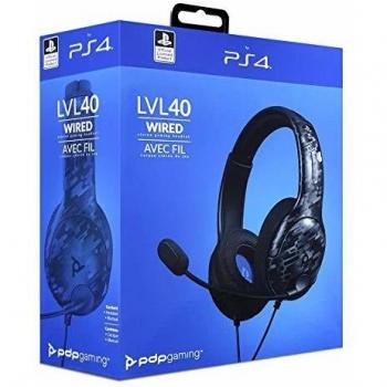 PDP LVL40 Stereo Headset PS4 Camo Negro