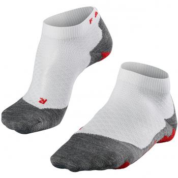 Falke RU5 Race Short Calcetines Para Correr Mujeres - Blanco, Gris