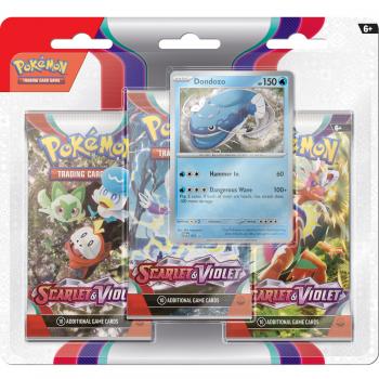 Pack Blister de 3 Sobres Pokémon TCG Escarlata y Púrpura