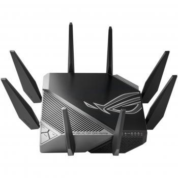 ASUS ROG Rapture GT-AXE11000 Tri-Band WiFi 6E Gaming Router, 10 Gbps Wireless AX11000, 2.5G Port, AiMesh Support, Quad-Core CPU