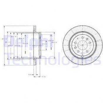 Disco de freno DELPHI BG4336
