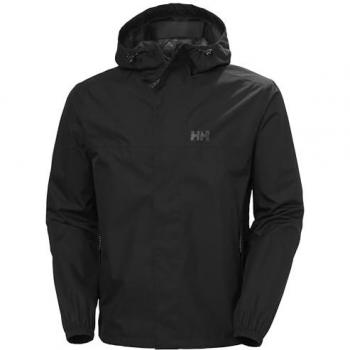 Helly Hansen Men's Vancouver Waterproof Rain Jacket - Black, Regular Size 40
